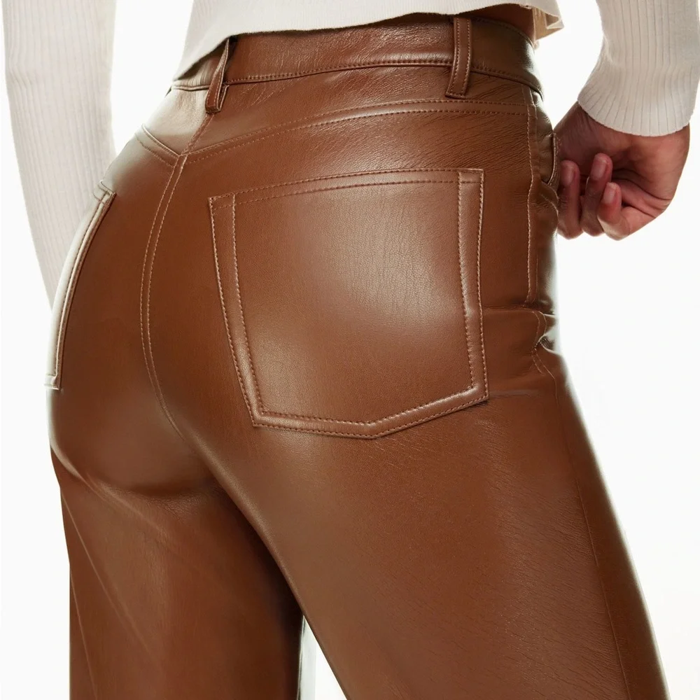 Aritzia Melina Leather Pants - Picture 2 of 8